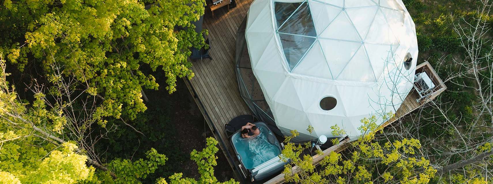 Hot Tub in Fall